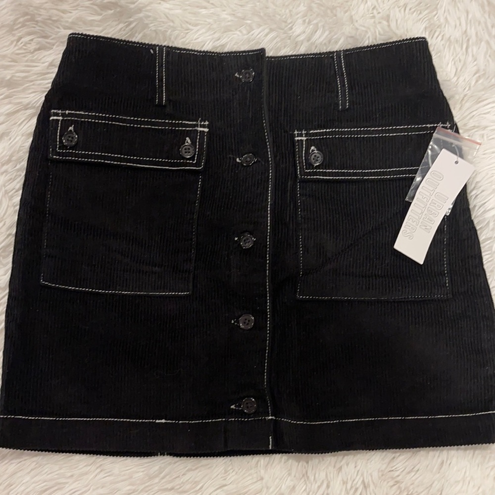 Black Urban Outfitters Corduroy Skirt
